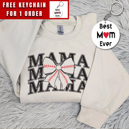 Baseball Mom Sweatshirt, Personalized Baseball Mama Crewneck, Baseball Lover Gifts