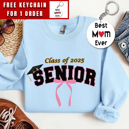 Senior 2025 Shirt, Class of 2025 Shirt, Coquette Senior 2025 Shirt, Graduation Shirt, High school Senior Shirt