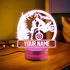 Personalized Custom MOTORBIKE DIRT BIKE 3D Night Light | Gift for Kids | Personalized Gift | Desk Lamp | Motorcycle gift