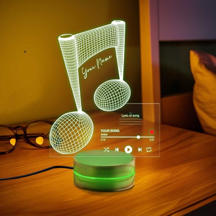 Shaped 2D Led Light! Gift for Musicians. Piano, Drums, Headphones, Treble Clef Desk Lamps. 2D Night Light Gift for Music Lovers