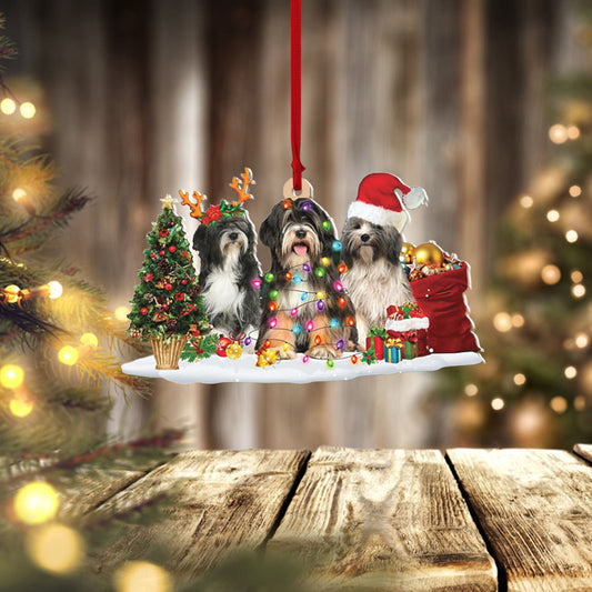 Ornament- Tibetan Terrier-Christmas Dog Friends Hanging Ornament, Ornament Decoration, Ornament Christmas - TeeZworldVN