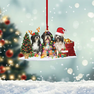 Ornament- Tibetan Terrier-Christmas Dog Friends Hanging Ornament, Ornament Decoration, Ornament Christmas - TeeZworldVN