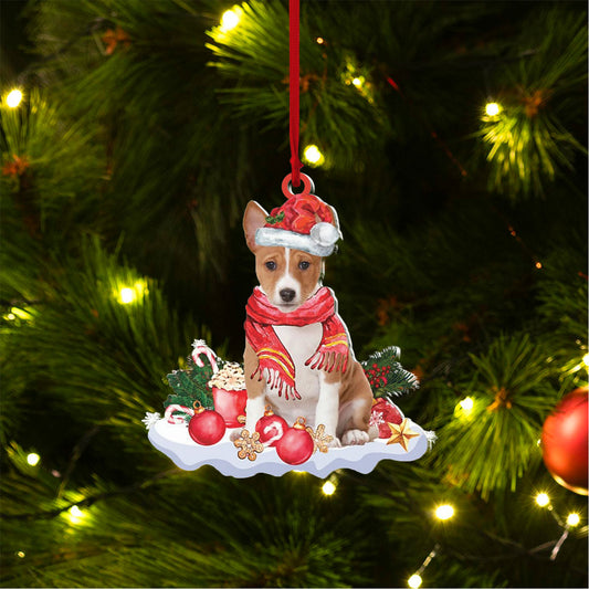 Pamaheart-Ornament-Basenji-Better Christmas Hanging Two Sided Mica Plastic Ornament, Car Ornament, Basenji Lovers Gift, Christmas Decor, Ornament Decoration, Ornament Christmas - TeeZworldVN