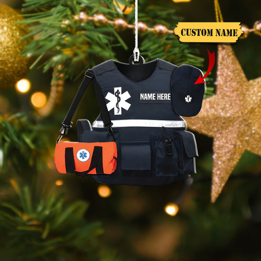 Paramedic Uniform Personalized Flat Ornament Gift For Paramedic Workers, Ornament Decoration, Ornament For Gift, Ornament Christmas
