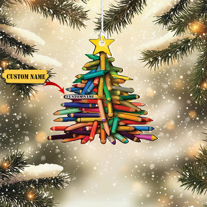 pencil christmas tree, Ornament Decoration, Ornament For Gift, Ornament Christmas