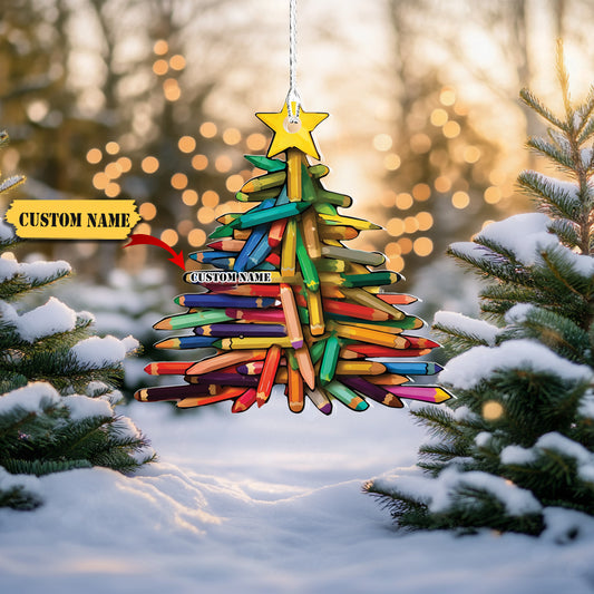 pencil christmas tree, Ornament Decoration, Ornament For Gift, Ornament Christmas