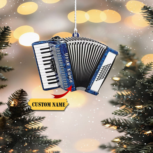 Personalized Accordion Christmas Ornament for Christmas Tree Musical Instrument, Ornament Decoration, Ornament For Gift, Ornament Christmas