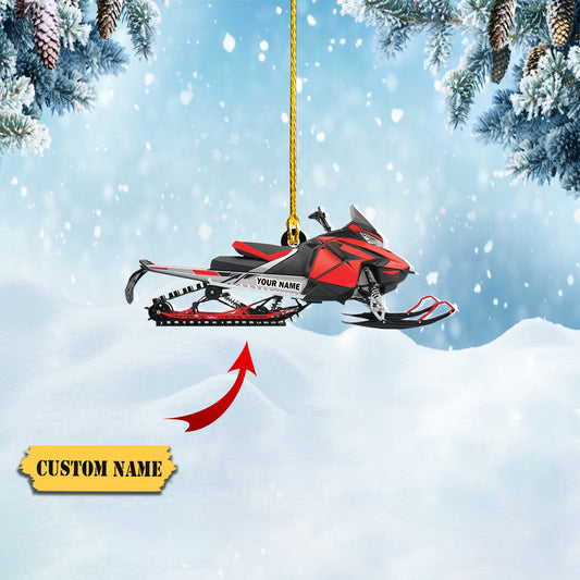 Personalized Customized Snowmobile Shoes Acrylic Christmas Ornament for Snowmobile Lovers1, Ornament Decoration, Ornament For Gift, Ornament Christmas
