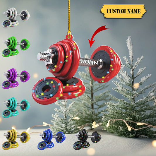 Personalized Fitness Ornament Fitness Gift Sport Fitness Christmas Ornament 2023 Fitness Christmas Ornaments Gift for Gym Lovers Xmas 564544, Ornament Decoration, Ornament For Gift, Ornament Christmas