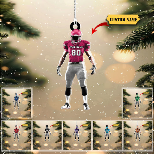 Personalized Football Ornaments 2023, Customized American Football Christmas Ornament 2, Ornament Decoration, Ornament For Gift, Ornament Christmas