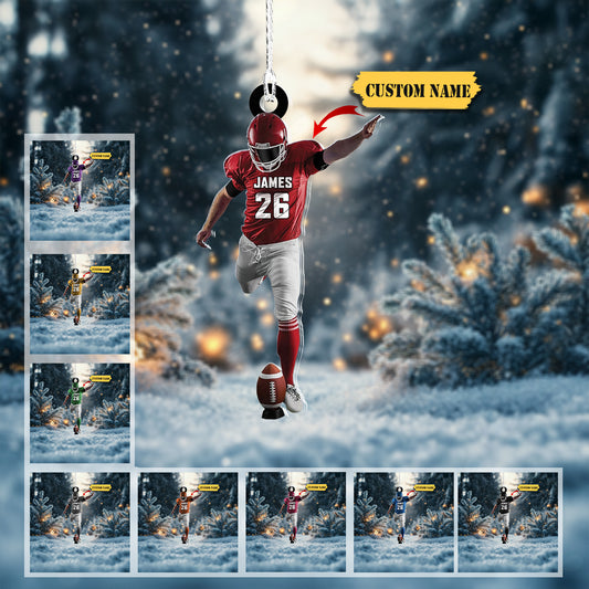 Personalized Football Ornaments 2023, Customized American Football Christmas Ornament 76, Ornament Decoration, Ornament For Gift, Ornament Christmas