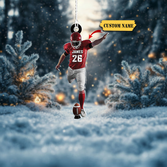 Personalized Football Ornaments 2023, Customized American Football Christmas Ornament 76, Ornament Decoration, Ornament For Gift, Ornament Christmas