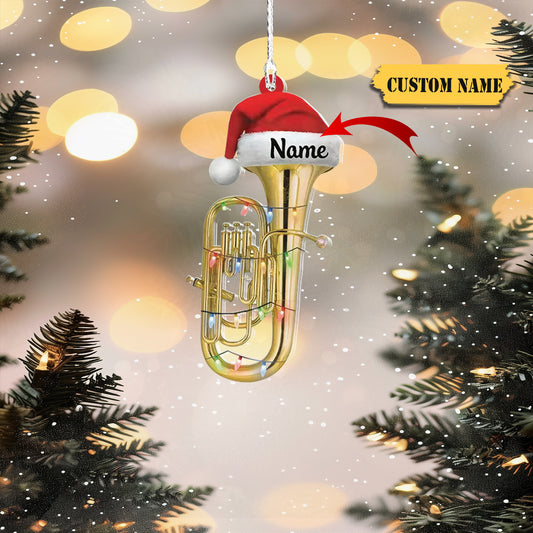 Personalized Instrument Christmas Ornament, Euphonium Euphonium Player Gifts, Ornament Decoration, Ornament For Gift, Ornament Christmas