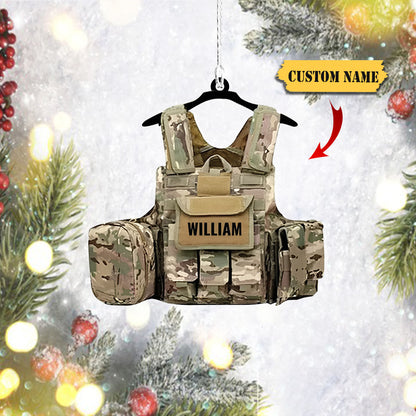 Personalized Military Tactical Combat Safety Ornament, Christmas gift for veteran, Ornament For Him, Gift For Him, Ornament Christmas