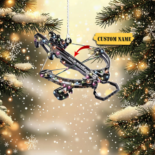 Personalized Old Crossbow Hunting Arrow Xmas Ornament Christmas Crossbow Hangin, Ornament Decoration, Ornament For Gift, Ornament Christmas