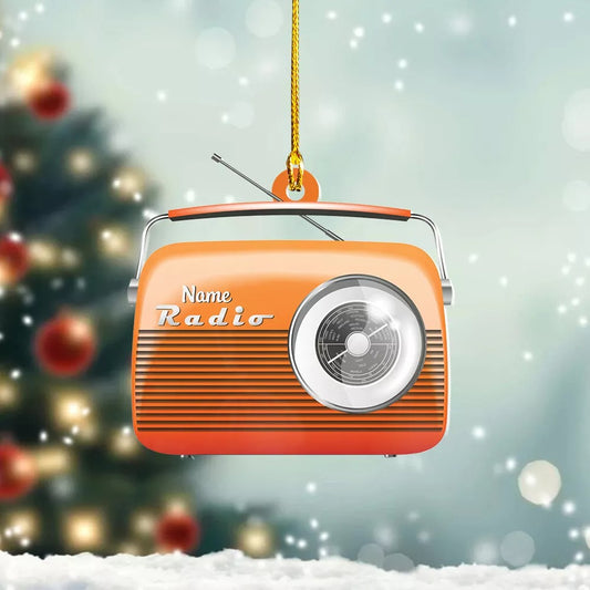 Personalized Radio Christmas Ornament, Radio Ornament Gift, Radio Ornament 1, Ornament Decoration, Ornament For Gift, Ornament Christmas