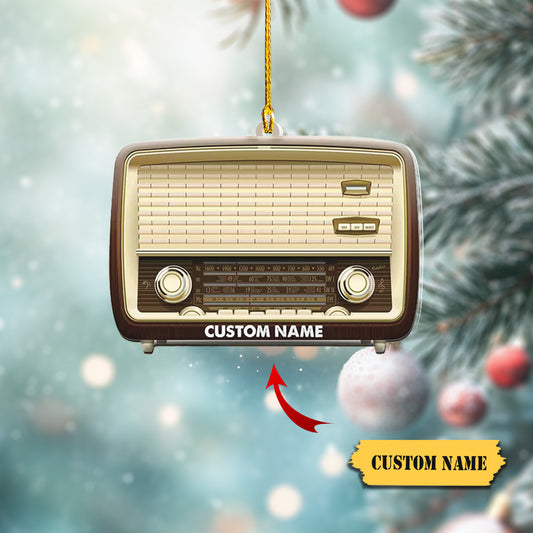 Personalized Radio Christmas Ornament, Radio Ornament Gift, Radio Ornament 3, Ornament Decoration, Ornament For Gift, Ornament Christmas