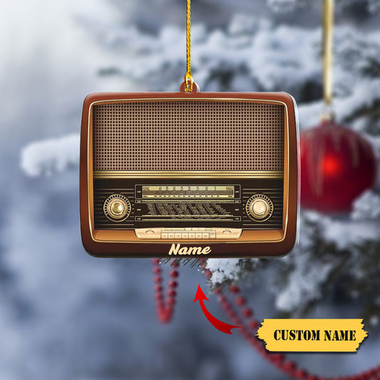 Personalized Radio Christmas Ornament, Radio Ornament Gift, Radio Ornament, Ornament Decoration, Ornament For Gift, Ornament Christmas