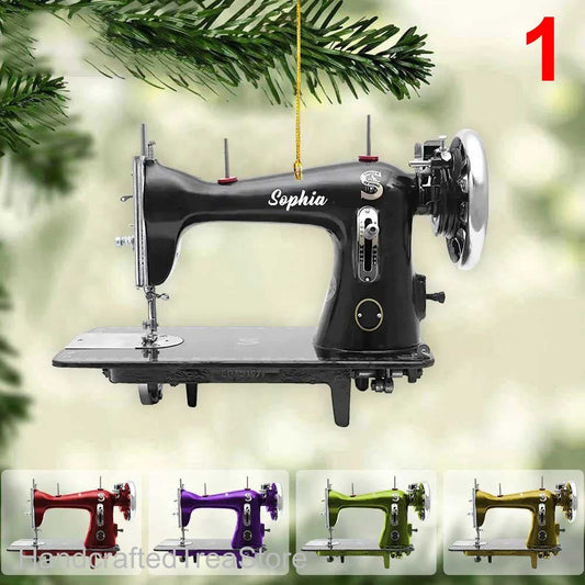 Personalized Sewing Machine Christmas Ornament, Sewing Ornament, Ornament Decoration, Ornament For Gift, Ornament Christmas