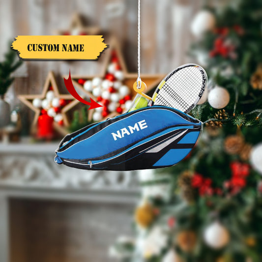 Personalized Tennis Backpacks Christmas Ornament, Tennis Christmas Ornament Decor, Xmas Hanging Ornament, Tennis Lovers Gift, Ornament Decoration, Ornament For Gift, Ornament Christmas
