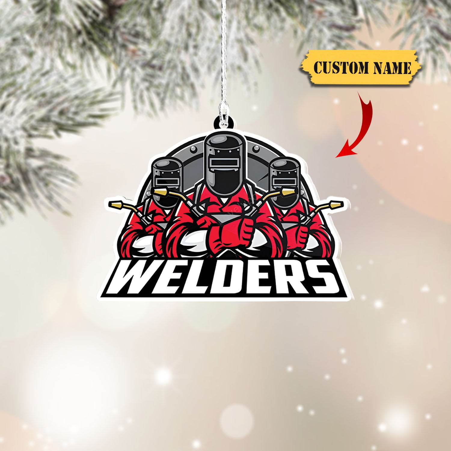 Personalized Welder Christmas Ornament, Welder Ornament, Christmas Gift Welder Lover 4, Ornament For Him, Gift For Him, Ornament Christmas