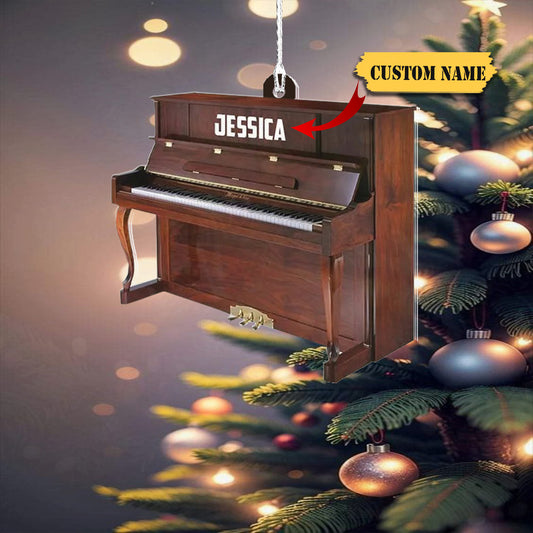 Piano Musical Instrument Christmas Ornament, Piano Lovers-Piano Artist Gift 2, Ornament Decoration, Ornament For Gift, Ornament Christmas