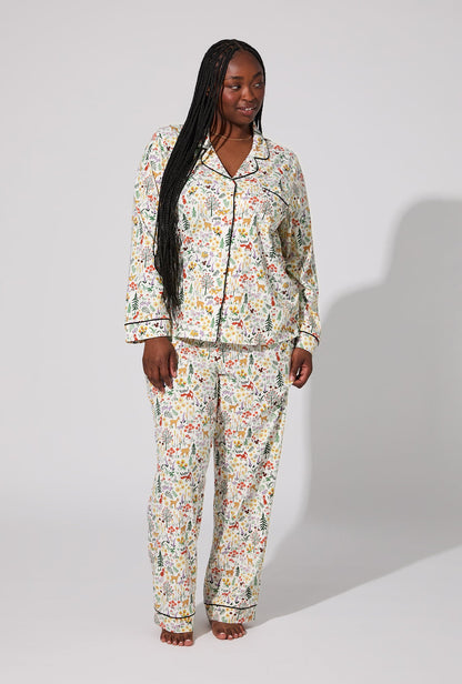 Forest Trails Long Sleeve Classic Stretch Jersey PJ Set