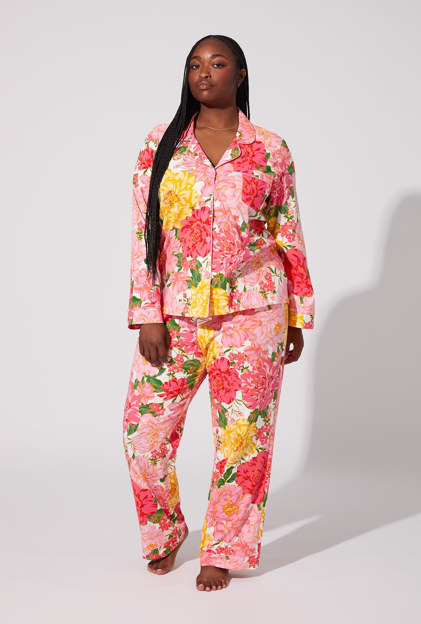 Garden Fresh Long Sleeve Classic Stretch Jersey PJ Set