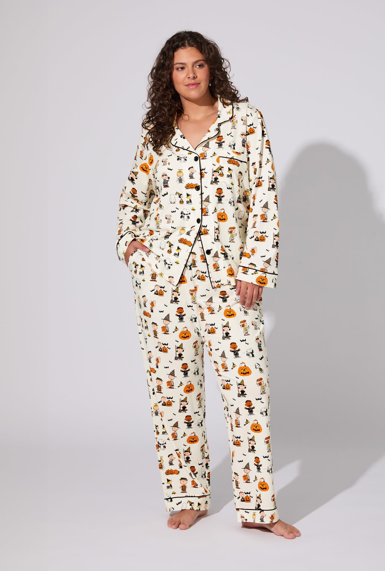 Peanuts® Snoopy's Halloween Long Sleeve Classic Stretch Jersey PJ Set