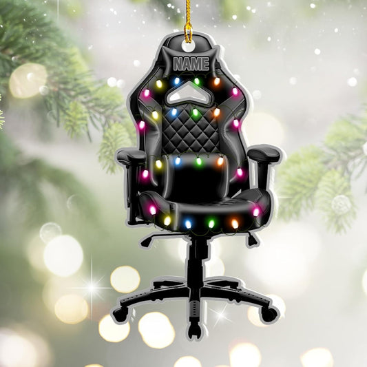 Podagree Personalized Name PC Computer Ornament Christmas, Shape Flat Christmas Ornament for Gamer, Gaming Gamer Christmas Ornament Gift for Boys456767, Ornament Decoration, Ornament For Gift, Ornament Christmas