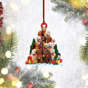 Poodle Christmas Tree, Ornament Decoration, Ornament Christmas - TeeZworldVN