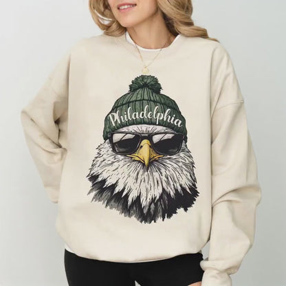 Philadelphia Football Sweatshirt, Retro Sports Fan Shirt, Trendy Game Day Gift Tee, Philadelphia Mascot Sweatshirt,Philadelphia Football Fan