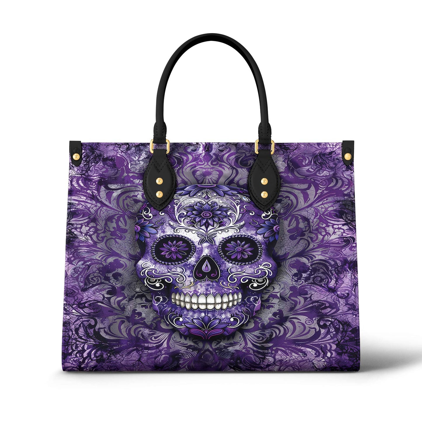 Leather Bag Mandala Sugar Skull
