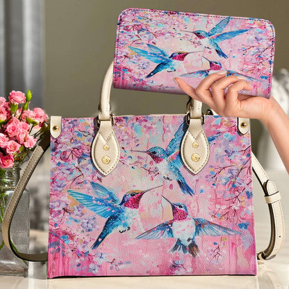 Hummingbird Leather Bag Petal & Flight