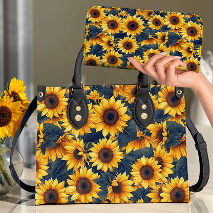 Sunflower Leather Bag Harvest Glow