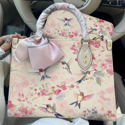 Hummingbird Leather Bag Flight of Spring