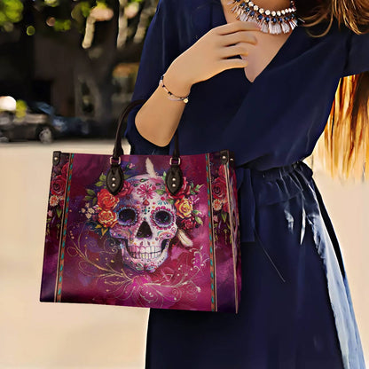 Leather Bag Fiesta Skull