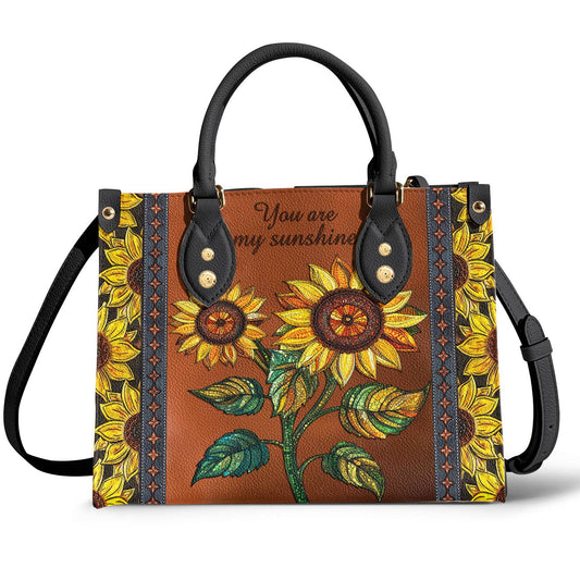 Leather Bag Two Hearts