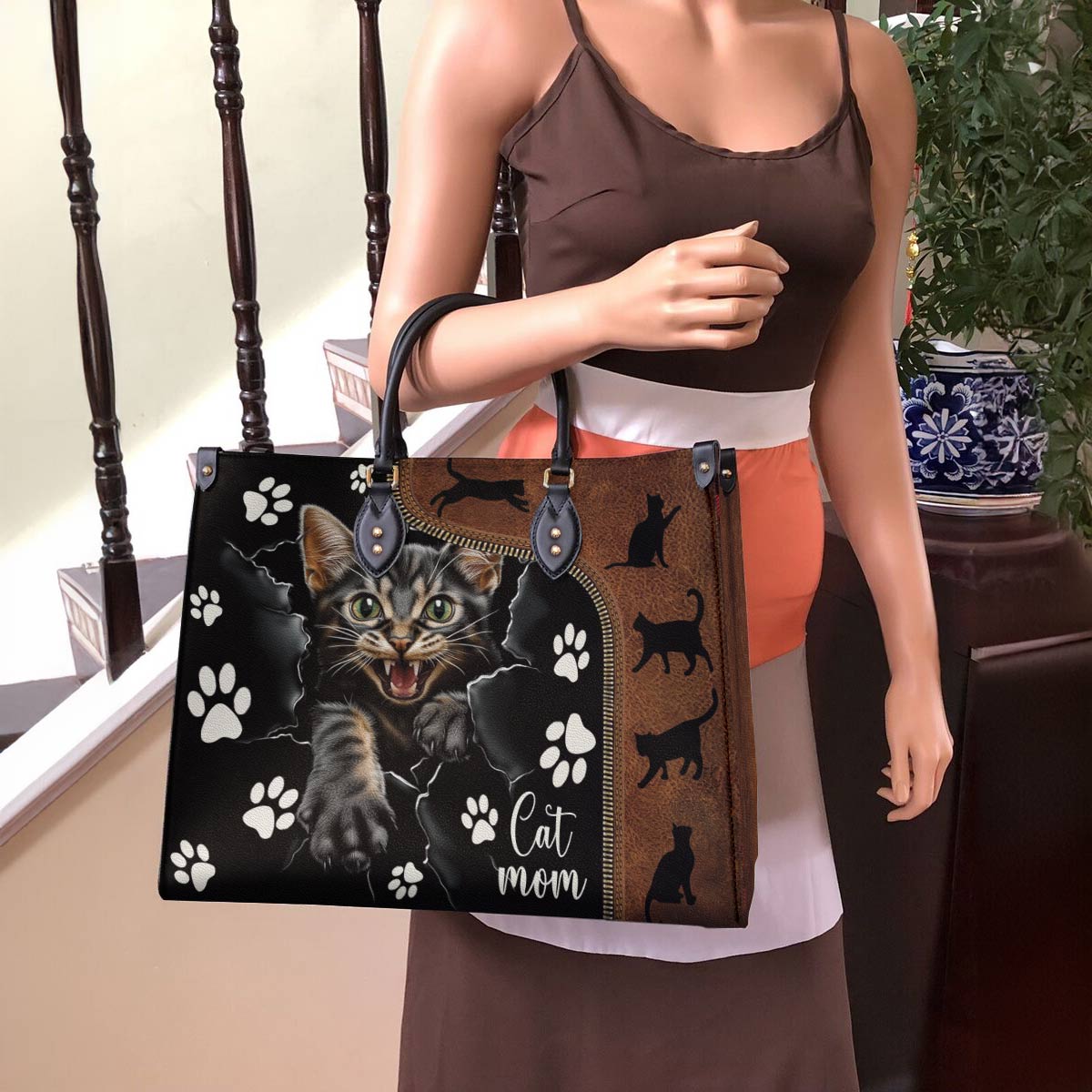 Leather Bag Catmom