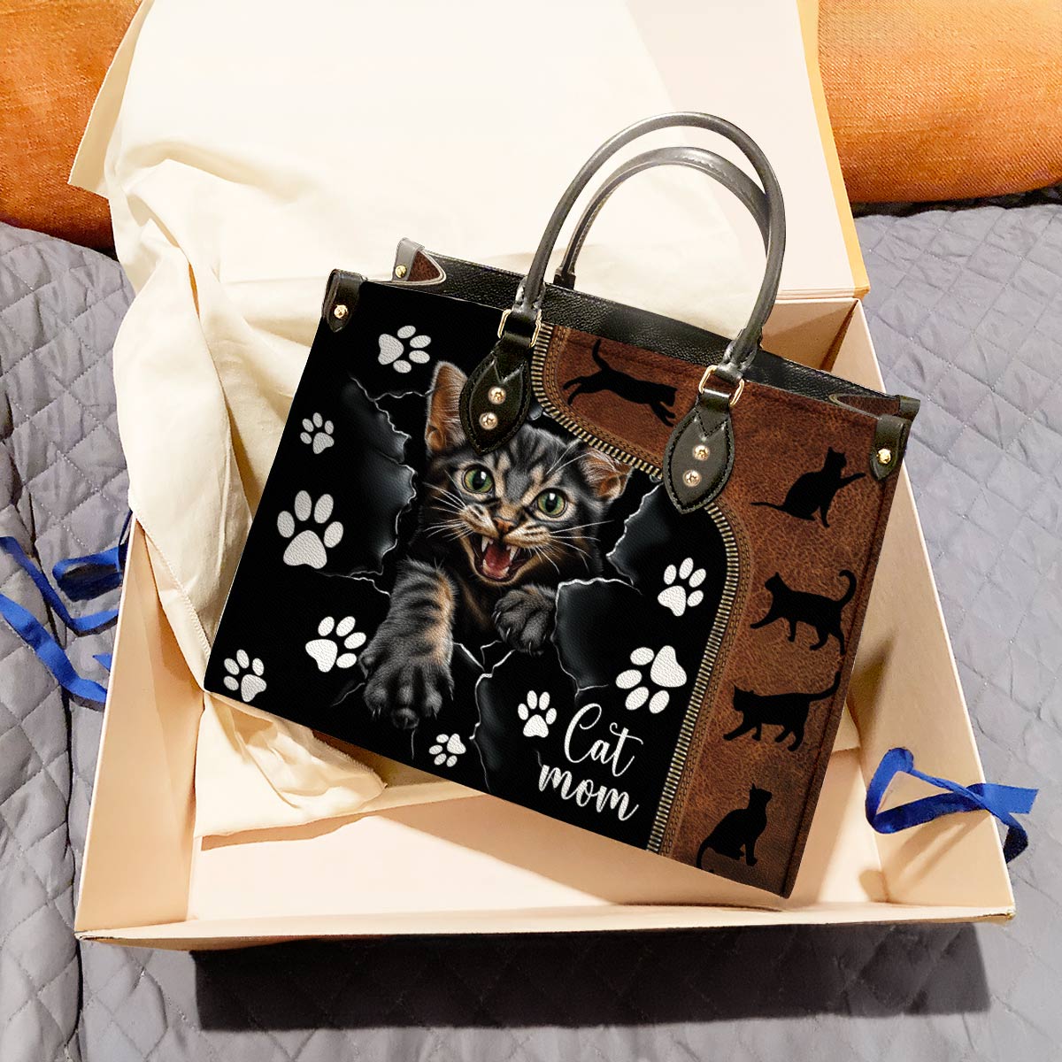Leather Bag Catmom