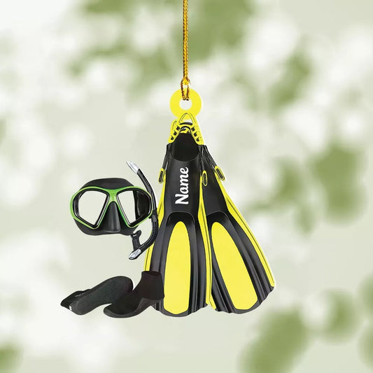 Scuba Diving Gear Hanging Ornament, Scuba Diving Equipment Ornament Decor, Ornament Decoration, Ornament For Gift, Ornament Christmas