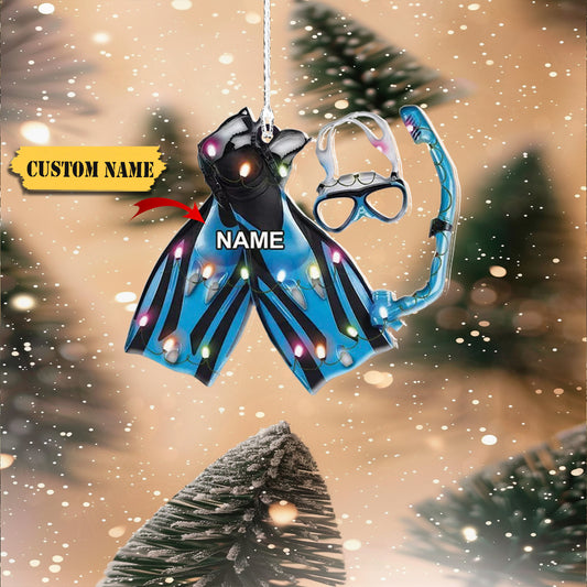 Scuba Diving Gear Hanging Ornament, Scuba Diving Equipment Ornament, Scuba Diver, Ornament Decoration, Ornament For Gift, Ornament Christmas