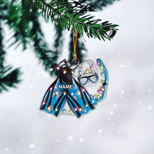 Scuba Diving Gear Hanging Ornament, Scuba Diving Equipment Ornament, Scuba Diver, Ornament Decoration, Ornament For Gift, Ornament Christmas