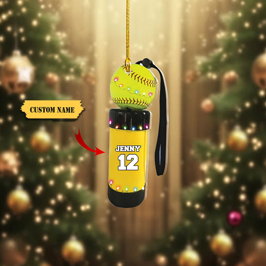 Softball Gear - Personalized Christmas Ornament - girls s, Ornament Decoration, Ornament For Gift, Ornament Christmas
