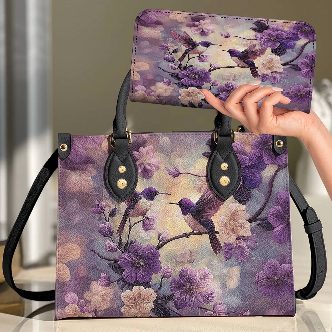 Leather Bag Ethereal Flutter
