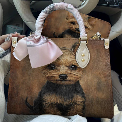 Yorkie Leather Bag My Soul