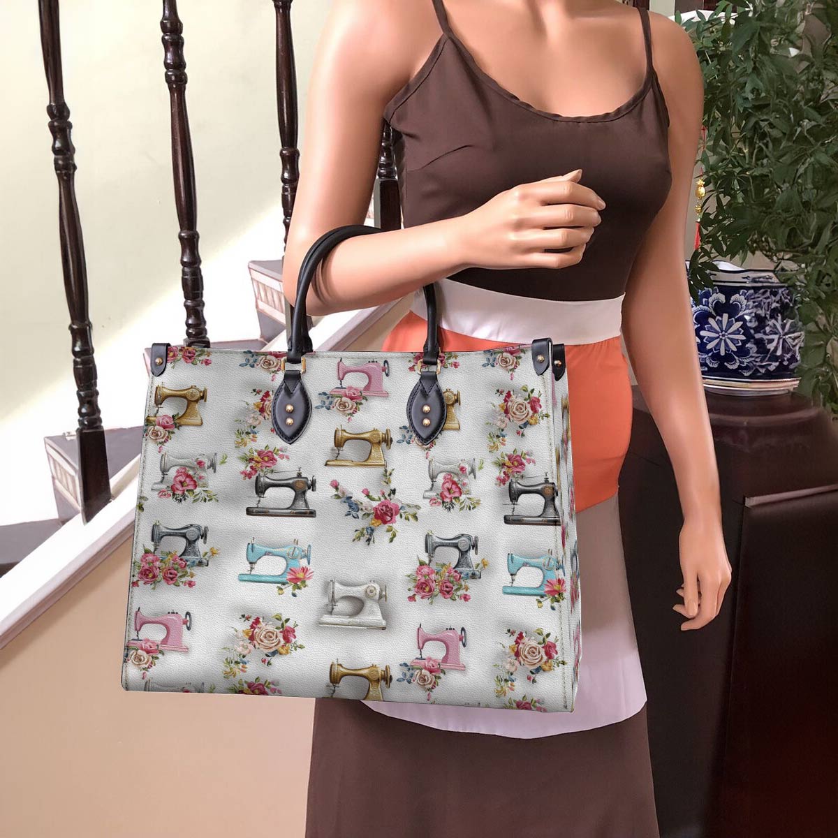 Leather Bag Rosy Threads