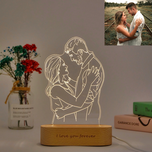 Personalized 3D Photo Lamp Gift, Photo Engraving, Lamp Night light, Wedding Gift, Mother's Day gifts, BFF Gift, Gift for Her