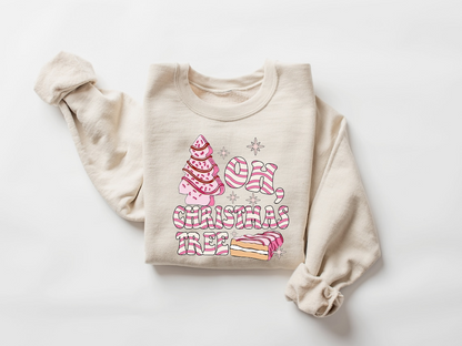 Oh Christmas Tree Sweatshirt, Christmas Cake Sweatshirt, Christmas Crewneck Sweater, Christmas Sweater Women, Funny Christmas Shirt Xmas Tee