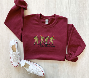 That's It I'm Not Going Christmas Sweatshirt, Christmas Embroidered Sweatshirt, Christmas Funny Sweatshirt, Christmas Gift